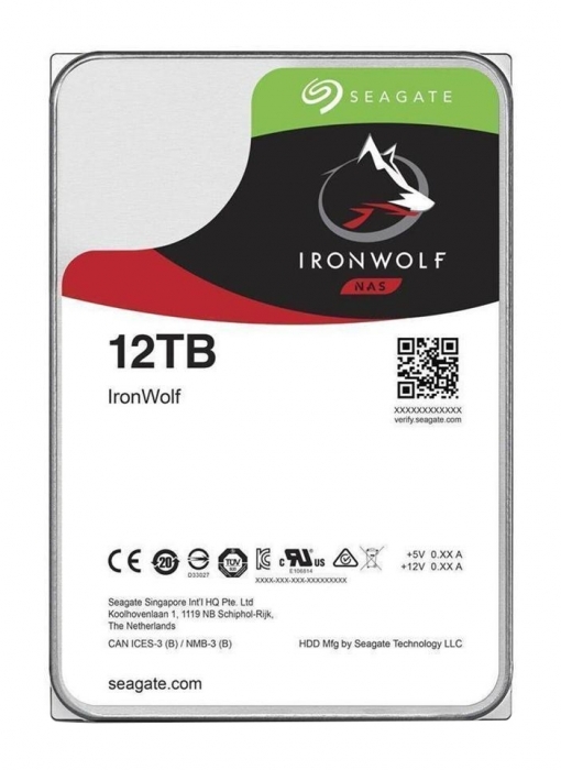 Жесткий диск 12TB SATAIII SEAGATE ST12000VN0008 NAS IRONWOLF (3.5″, 7200rpm, 256Mb)