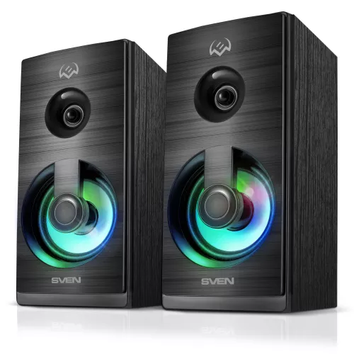 Колонки SVEN SPS-512 (2.0, 2x3W, USB, RGB, Black)