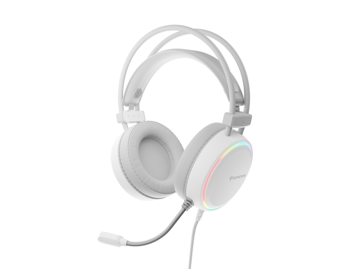 Наушники с микрофоном Genesis NSG-2308 NEON 613 G2 Gaming (RGB, White)