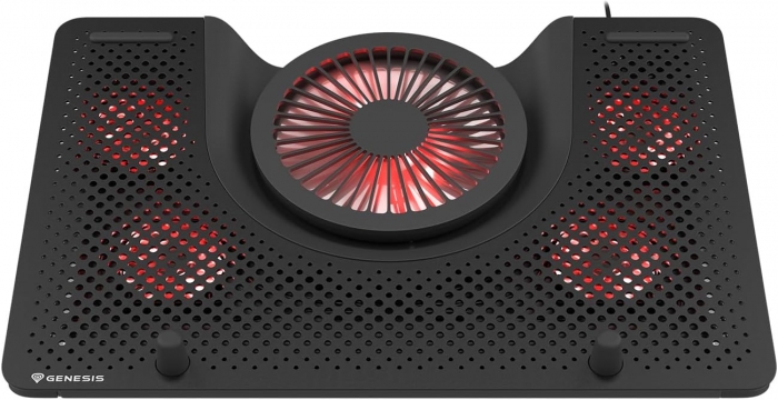 Подставка для ноутбука Genesis NHG-1411 OXID 550 (15.6-17.3″, 5 Fans, LED, 1xUSB)